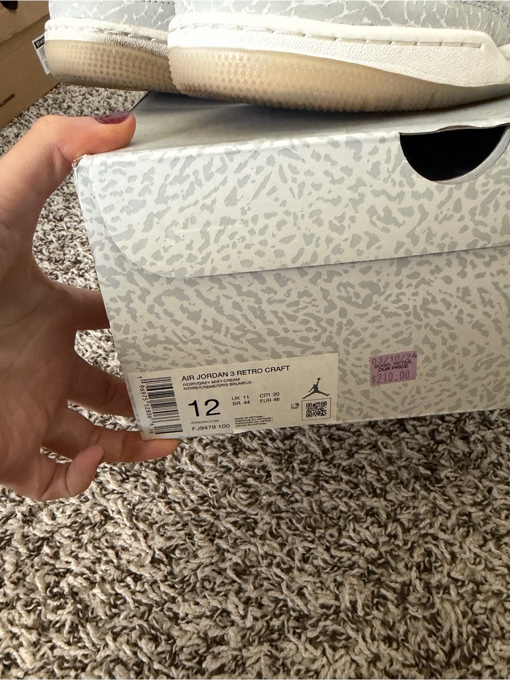 air Jordan 3 retro SE ‘craft ivory’ - Picture 5 of 8